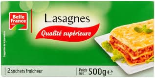Feuilles de Lasagne (500g)